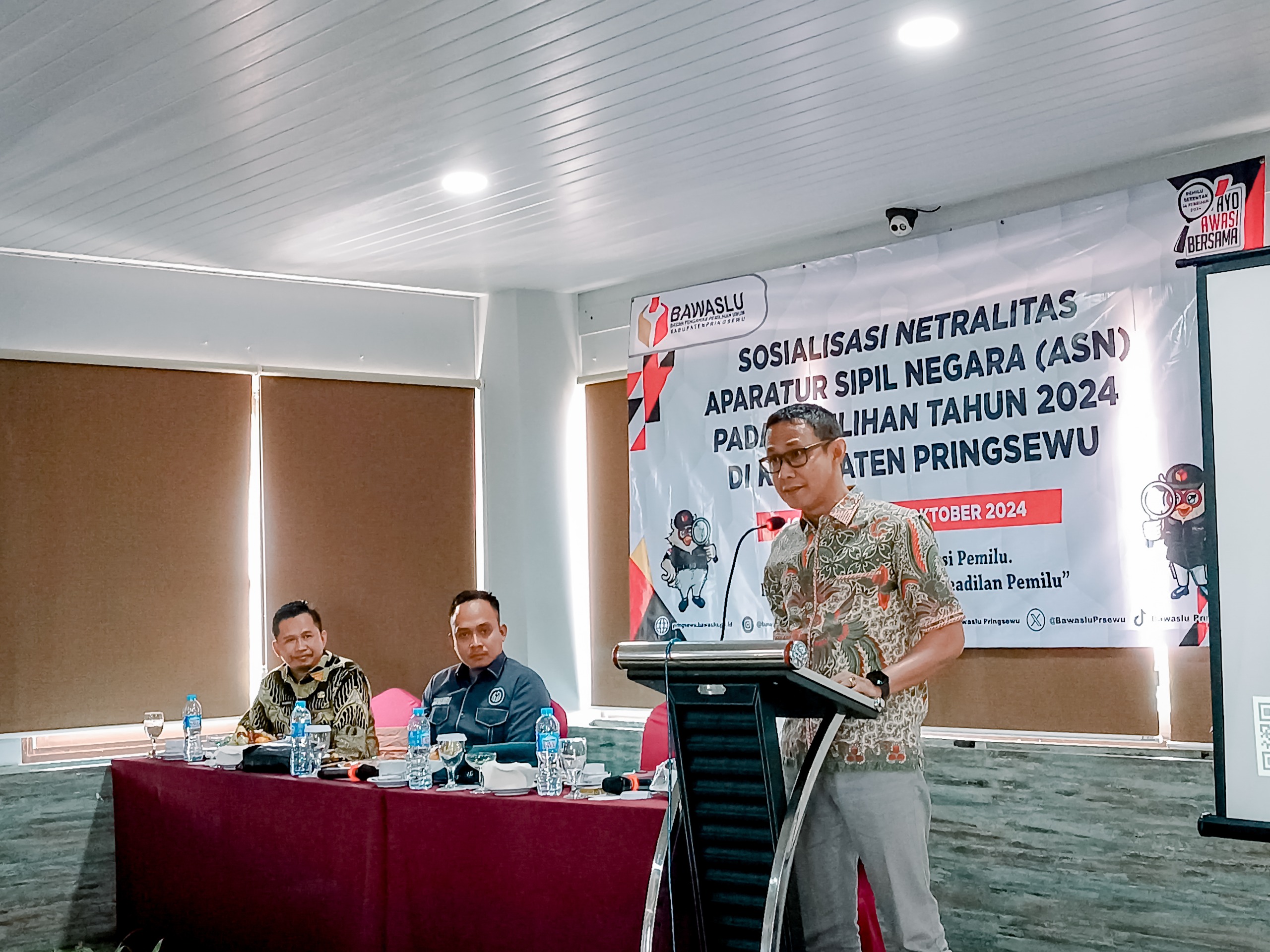 Samakan Persepsi, Bawaslu Gelar Kegiatan Sosialisasi Netralitas ASN Di Pringsewu