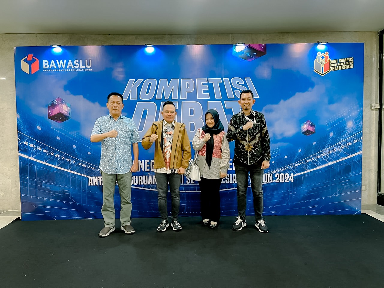 Bawaslu Lampung Hadiri Debat Penegakan Hukum Pemilu Antar Perguruan Tinggi Se-Indonesia Di Jakarta