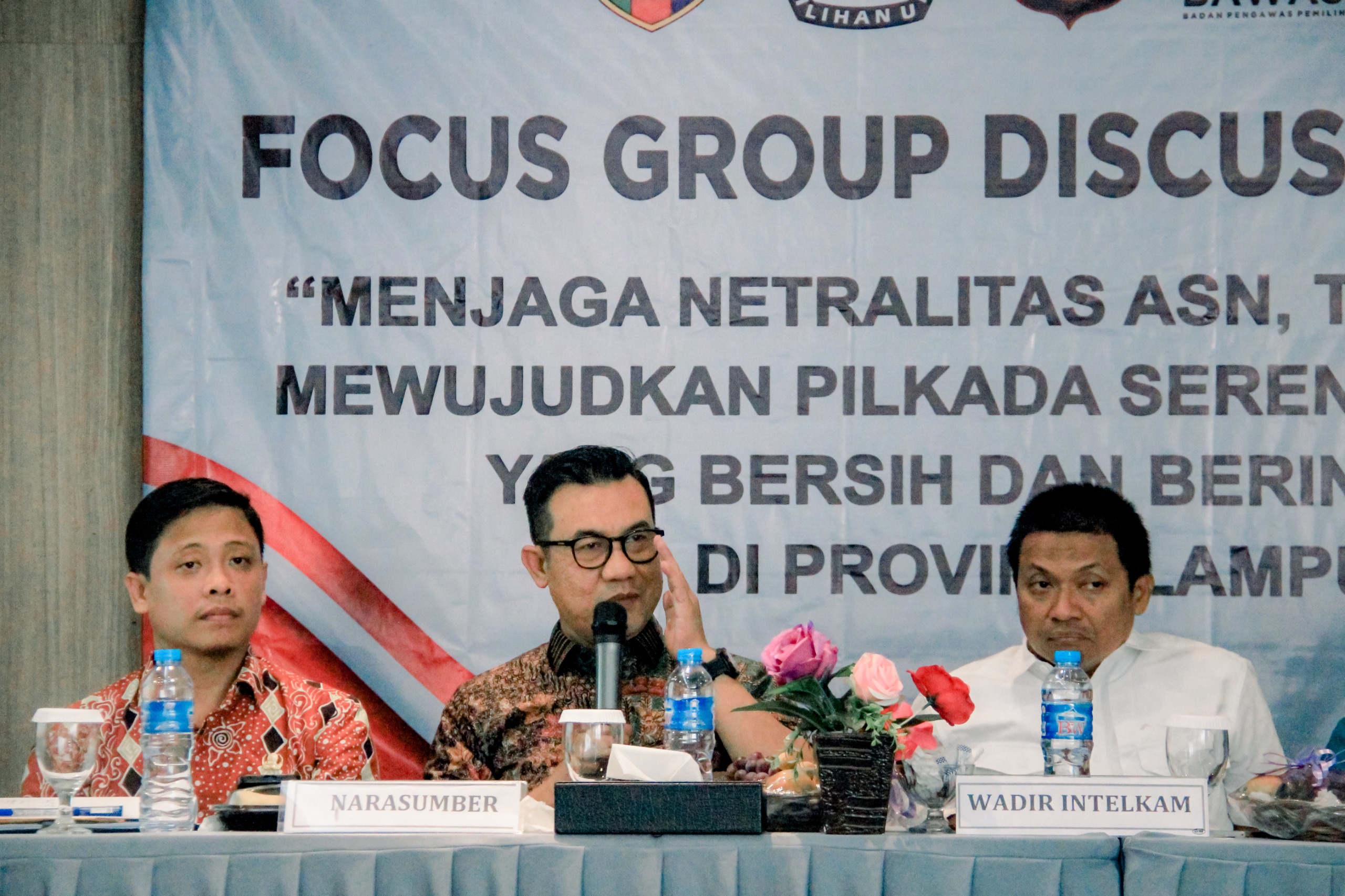 Bawaslu Lampung Hadiri FGD Bahas Netralitas ASN, TNI/POLRI untuk Sukseskan Pilkada Serentak 2024