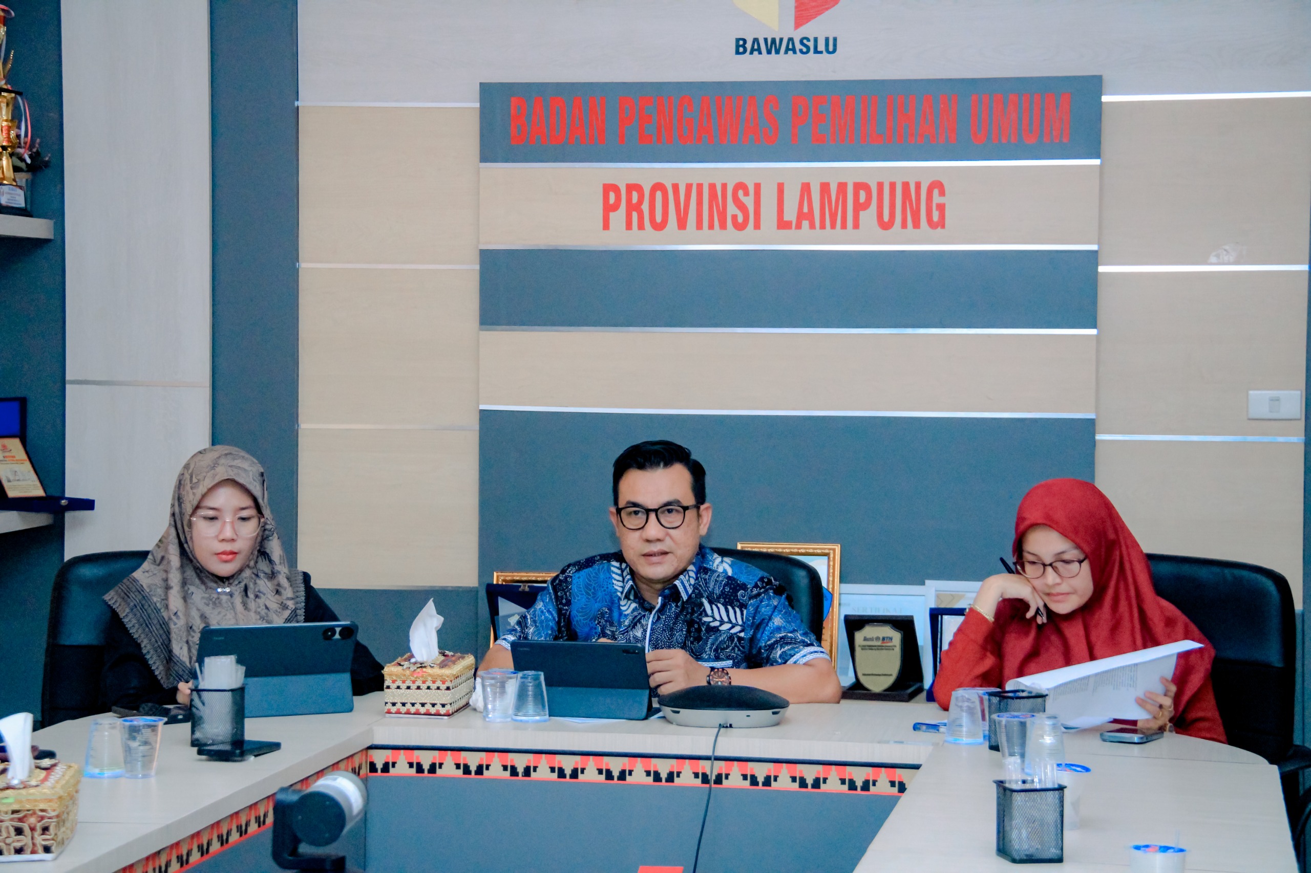 Bawaslu Lampung Gelar Rapat Koordinasi Bahas Penanganan Isu Krusial Dalam Pengawasan Kampanye Pilkada