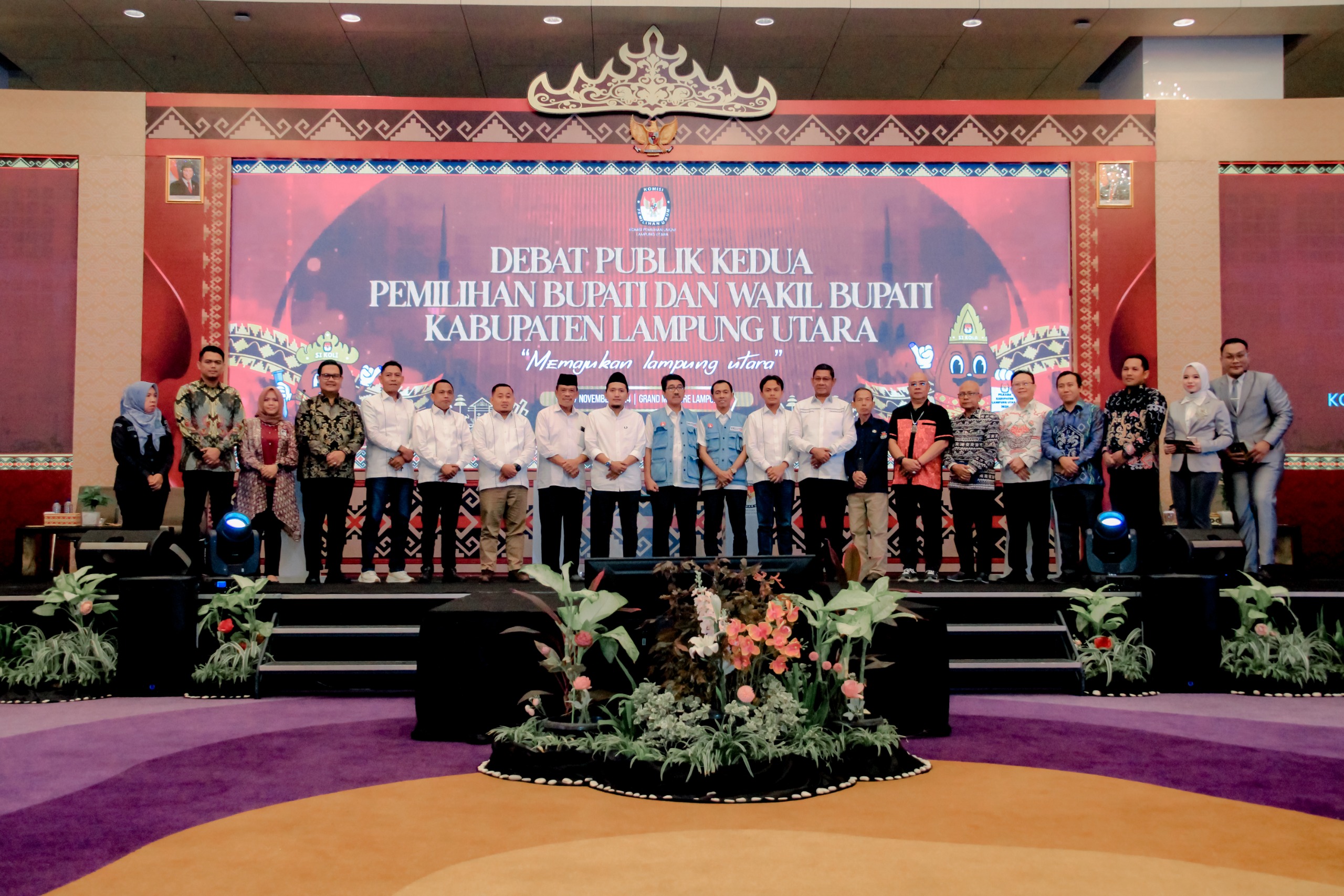 Hadiri Debat Publik Calon Bupati dan Wakil Bupati Lampung Utara, Bawaslu Lampung Ajak Masyarakat Menggunakan Hak Pilihnya