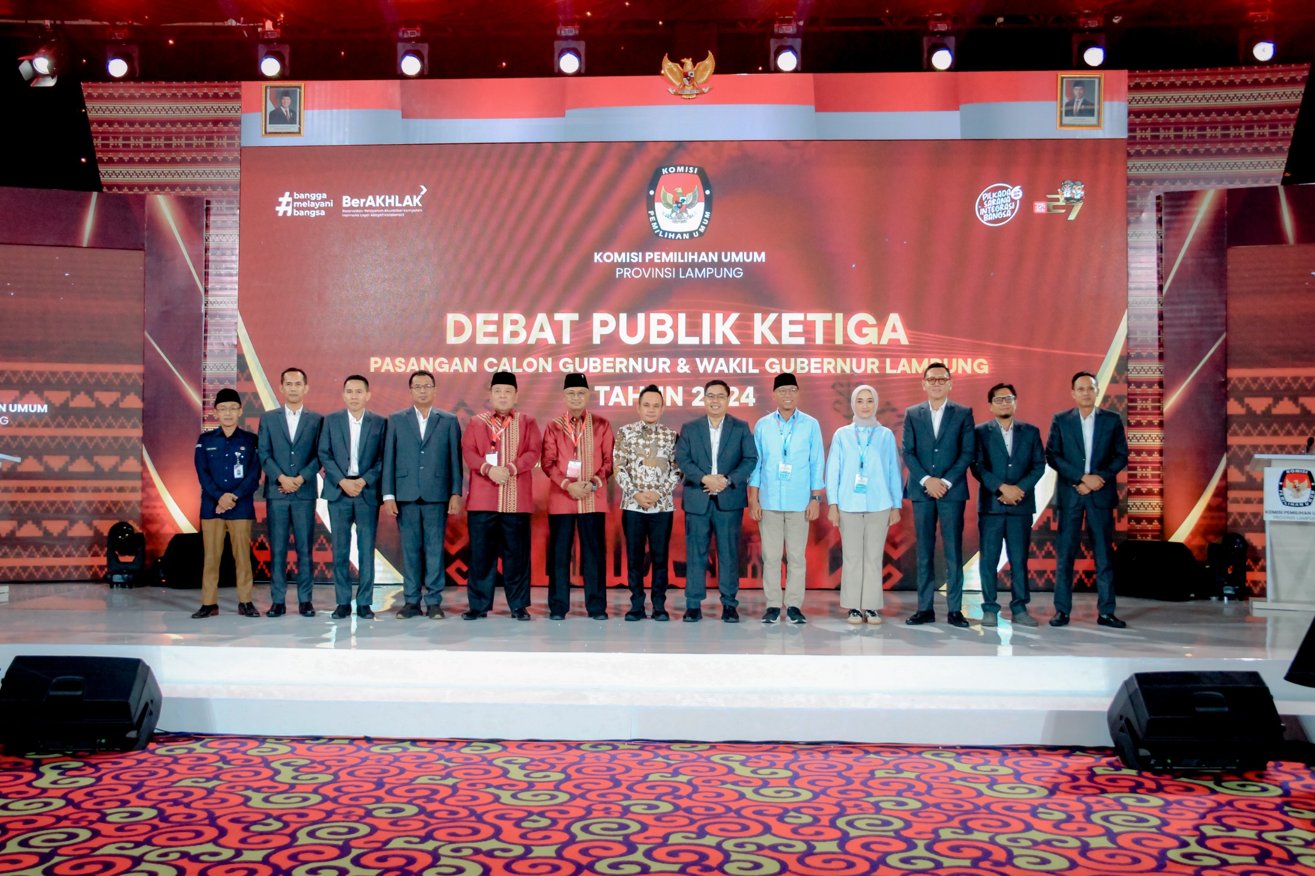 Debat Publik Terakhir Paslon Pilkada Lampung, Bawaslu Lampung Ajak Masyarakat Awasi Pilkada Dan Gunakan Hak Pilih