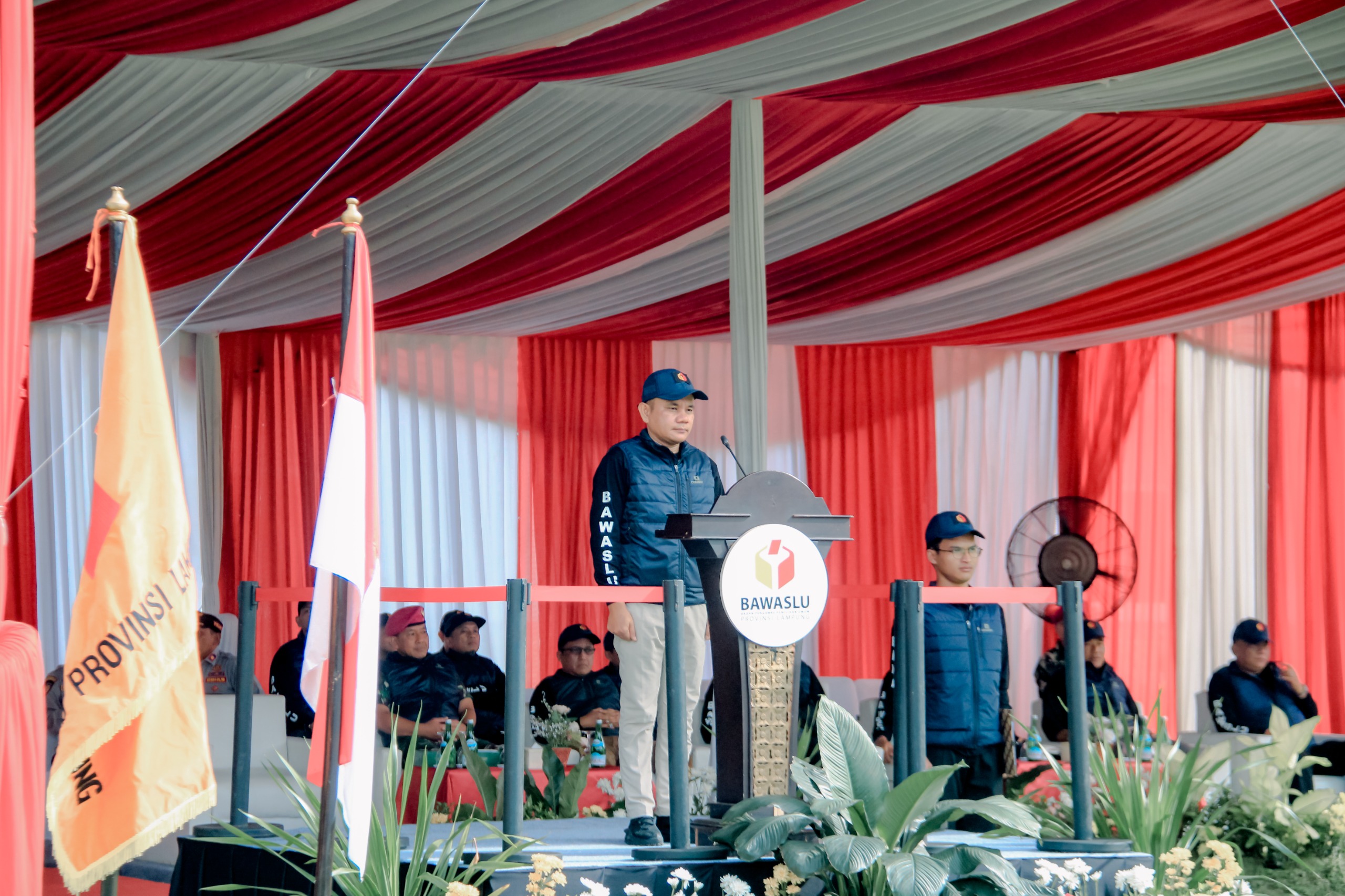 Bawaslu Lampung Gelar Apel Siaga Dan Patroli Pengawasan Pilkada 2024