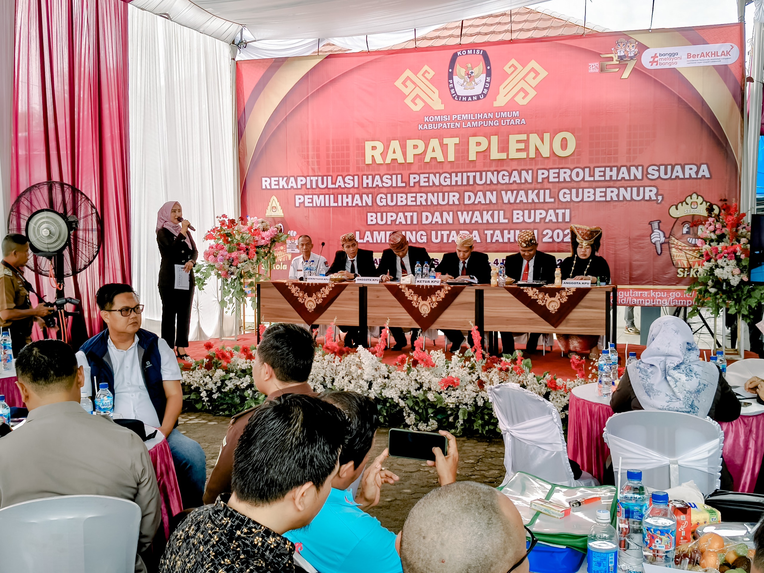 Bawaslu Lampung Awasi Secara Melekat Rekapitulasi Suara Pilkada 2024 Di Lampung Utara