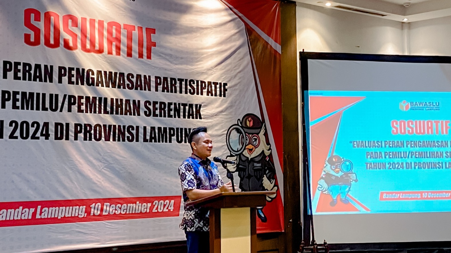 Evaluasi Pengawasan Partisipatif Pemilu Dan Pilkada 2024, Bawaslu Lampung: Minim Pelanggaran, Tanpa Kerusuhan