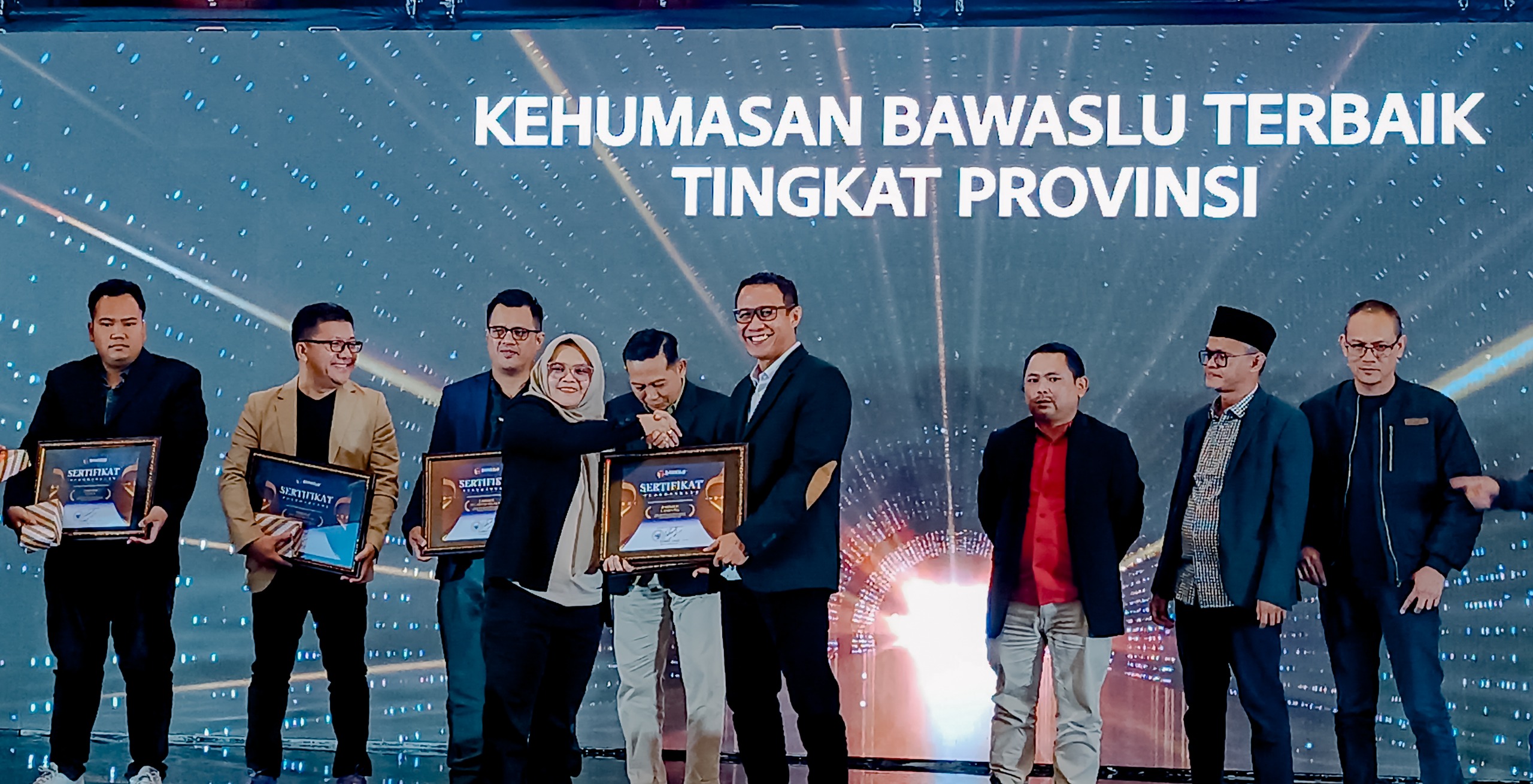 Bawaslu Provinsi Lampung Raih Apresiasi Kehumasan Terbaik pada Pemilihan Serentak 2024