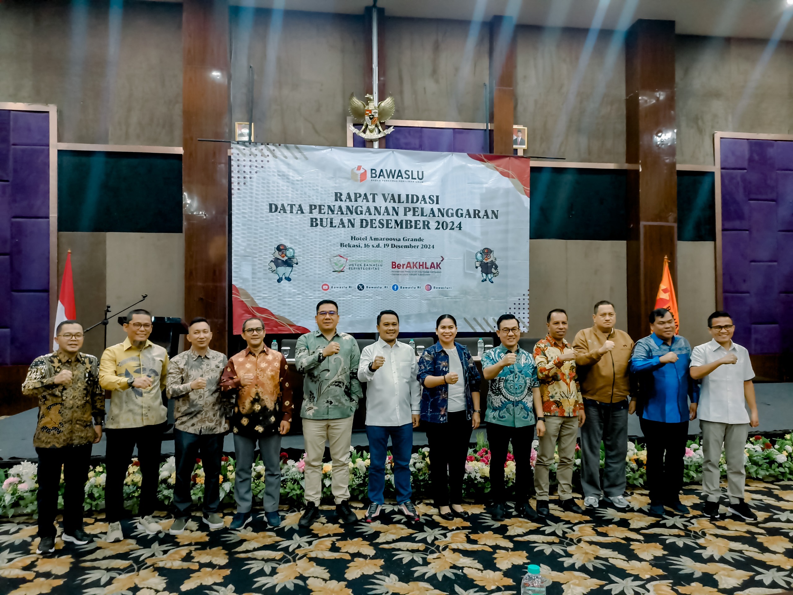 Bawaslu Lampung Hadiri Rapat Validasi Data Penanganan Pelanggaran