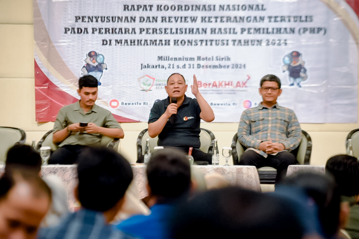 Bawaslu Lampung Hadiri Rapat Penyusunan Keterangan Tertulis PHP Pilkada Di Mahkamah Konstitusi
