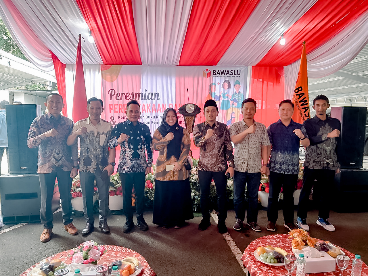 Bawaslu Lampung Hadiri Peresmian Perpustakaan Bawaslu RI Dan Peluncuran Buku Kinerja Pengawas AdHoc Pemilu 2024