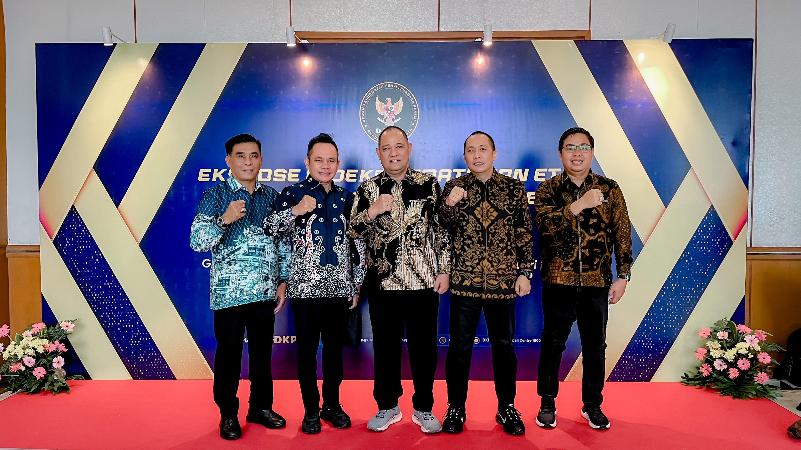 Bawaslu Lampung Hadiri Peluncuran Hasil Indeks Kepatuhan Etik Penyelenggara Pemilu (IKEPP) Tingkat Nasional Tahun 2024 Oleh DKPP