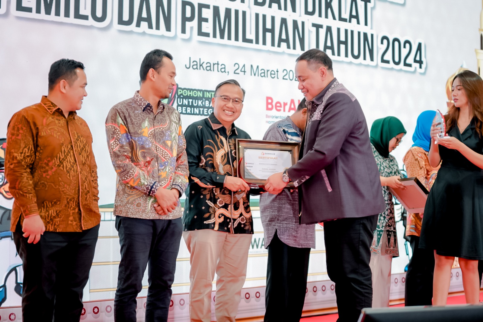 Bawaslu Provinsi Lampung Raih Peringkat Kedua Nasional Dalam Supervisi Pengawasan Pembentukan Badan Adhoc KPU