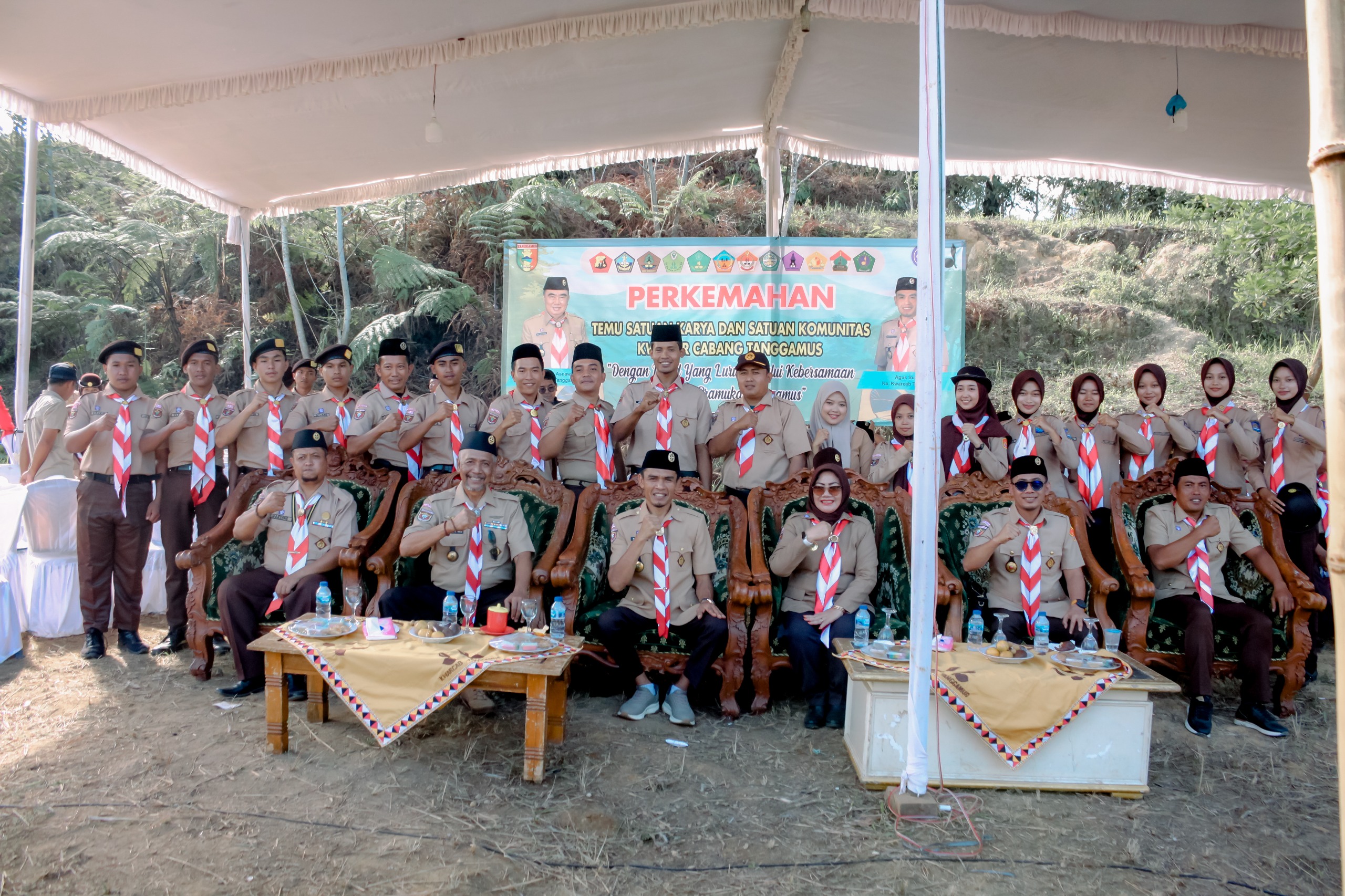Saka Adhyasta Pemilu Tanggamus Resmi Dilantik, Bawaslu Lampung Dorong Pramuka Jadi Agen Pengawasan Partisipatif