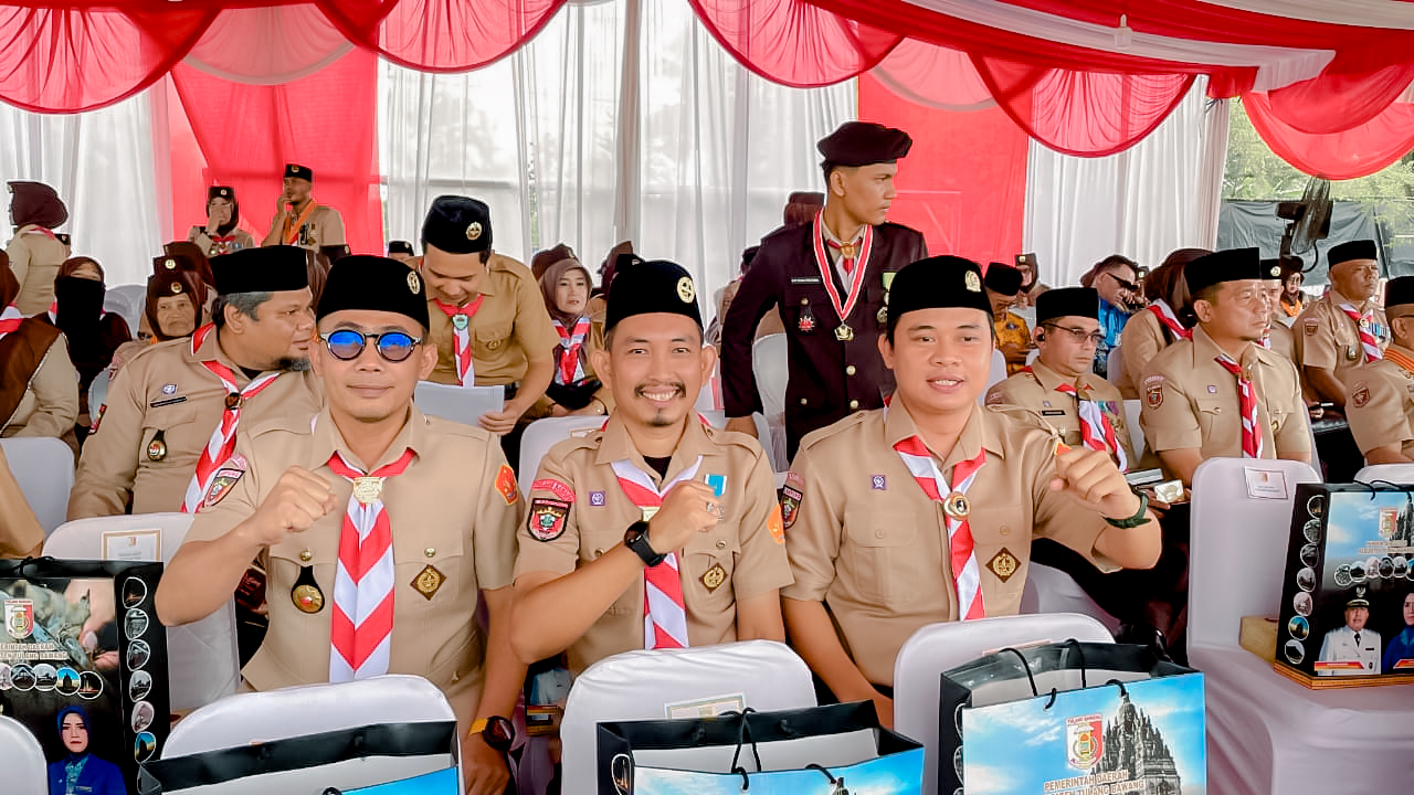 Bawaslu Provinsi Lampung Hadiri Apel Besar Peringati Hari Pramuka ke-64 di Tulang Bawang