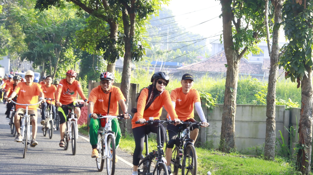 Gelar Gowes Bareng Jaga Pemilu, Bawaslu Lampung Sampaikan Pesan Penting Kepada Masyarakat