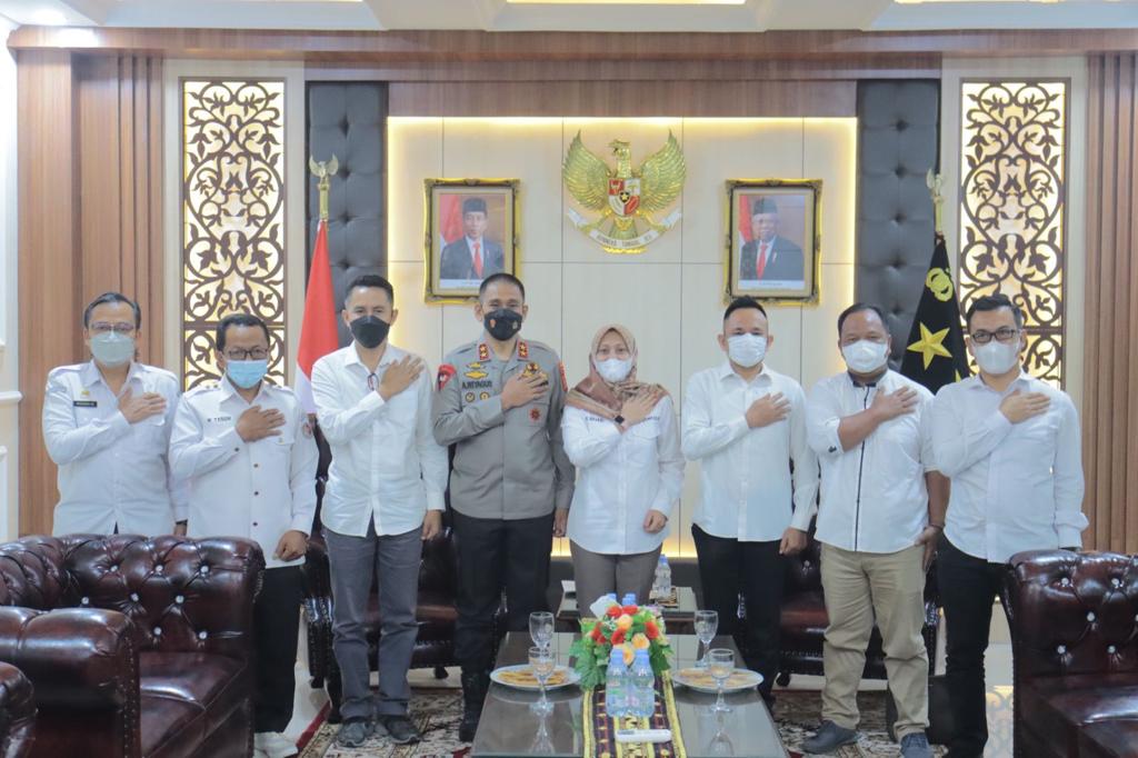Jalin sinergitas, Polda Lampung terima kunjungan Bawaslu Lampung