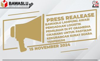 Bawaslu Lampung Awasi Pengadaan Logistik Pemilihan Di PT Gramedia Cikarang Untuk Pastikan Kekurangan Surat Suara Terpenuhi