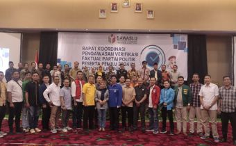 Bawaslu Lampung Adakan Rakor Verfak Parpol Peserta Pemilu