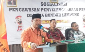 Bawaslu Lampung Buka Acara Sosialisasi Pengawasan