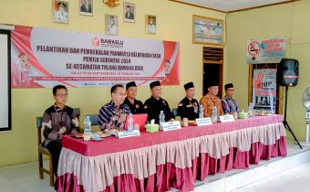 Kasek Bawaslu Lampung Hadiri Pelantikan PK/D