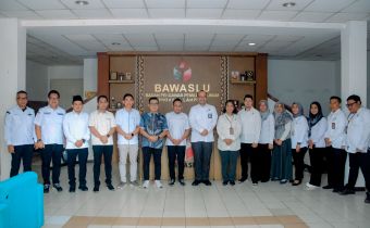 Bawaslu Lampung Bersama BPK Gelar Exit Meeting Kepatuhan Atas Pengelolaan Belanja Pilkada Serentak 2024