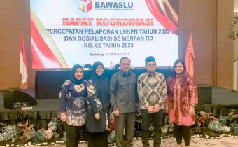 Tingkat Kepatuhan LHKPN Bawaslu Lampung Tahun 2022 Sebesar 100%