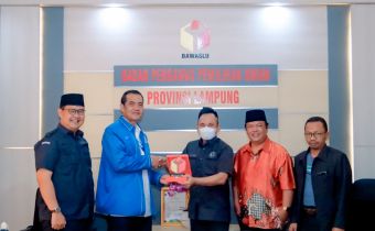 Memiliki Program Khusus Untuk Sukseskan Pemilu, Bawaslu Lampung Sambut Kedatangan RRI