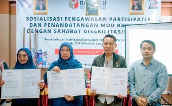 Bawaslu Lampung Jalin Kerjasama Dengan Organisasi Disabilitas, Hermanysah : Kita Memiliki Hak Yang Sama