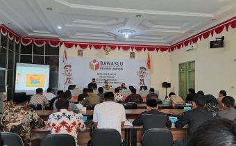Bawaslu Lampung Gelar Sosialisasi Petunjuk Teknis Penanganan Pelanggaran