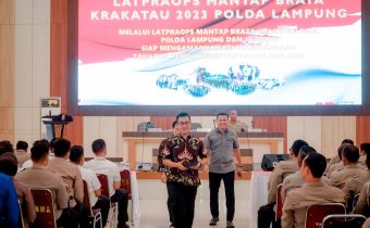 Lat Pra Ops Mantap Brata Krakatau 2023 Polda Lampung, Tamri Paparkan Potensi Pelanggaran Dan Kerawanan Pemilu Tahun 2024