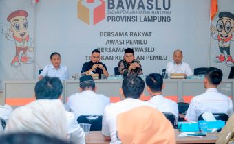 Bawaslu Lampung Gelar Pembinaan Dan Peningkatan Profesionalisme Pengawas Pemilu