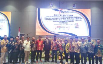 Bawaslu Lampung Hadiri Rakernis Penguatan Kelembagaan Bawaslu Di Bidang Hukum