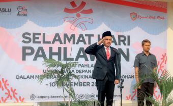 Bawaslu Lampung Ajak Jajaran Pengawas Pemilu Renungi Momentum Peringatan Hari Pahlawan