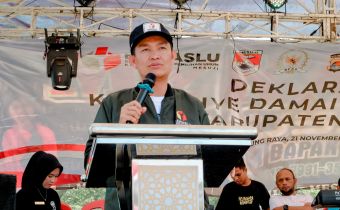 Bawaslu Gelar Deklarasi Kampanye Damai Pemilu 2024 Di Kabupaten Mesuji