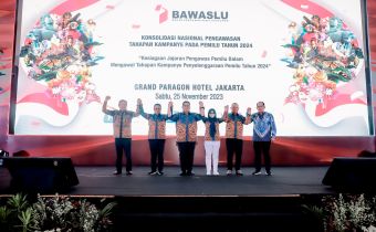Siap Awasi Kampanye, Bawaslu Lampung Hadiri Konsolnas Dan Apel Siaga Pengawasan Tahapan Kampanye Pemilu 2024