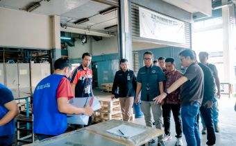 Pastikan Logisltik Pemilu Sesuai, Bawaslu Lampung Lakukan Pengawasan Percetakan Surat Suara