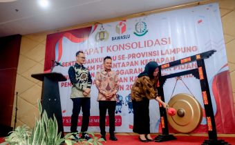 Samakan Persepsi Sentra Gakkumdu Se-Provinsi Lampung Dalam Tahapan Kampanye, Bawaslu Lampung Gelar Konsolidasi