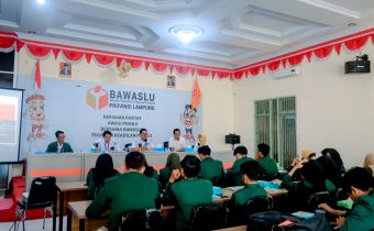 Terima Kunjungan Mahasiswa UIN, Bawaslu Lampung Ajak Ikut Serta Awasi Pemilu 2024