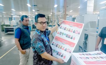 Pantau Pencetakan, Bawaslu Lampung Pastikan Pencetakan Dan Pendistribusiannya Surat Suara Sesuai Aturan