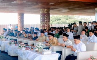 Bawaslu Lampung Hadiri Doa Bersama Dalam Rangka Hari Amal Bhakti Kementerian Agama ke-78