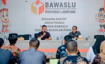 Memperkuat Soliditas Dalam Mengatasi Tantangan Pemilu, Bawaslu Lampung Gelar Rapat Koordinasi