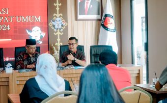 Rakor Persiapan Kampanye Pertemuan Rapat Umum Pemilu Tahun 2024, Bawaslu Lampung Imbau Peserta Pemilu Untuk Patuhi Aturan