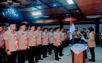 Pelantikan Pengurus MABI Dan Pimpinan Saka Adhyasta Pemilu, Perkuat Pengawasan Partisipatif Di Provinsi Lampung