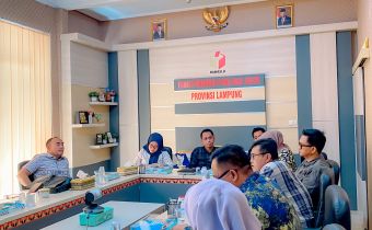 Jelang Masa Tenang, Bawaslu Lampung Berkoordinasi Dengan Stakeholder Terkait