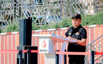 Optimalisasi Pengawasan Tahapan Masa Tenang Pemilu 2024, Bawaslu Lampung Gelar Apel Siaga Pengawasan