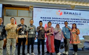 Hadapi Pilkada Bawaslu Lampung Hadiri Rapat Koordinasi Sosialisasi Pembentukan Pengawas AdHoc