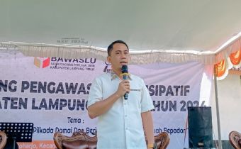 Bawaslu Deklarasi Kampung Pengawasan Partisipatif Di Lampung Timur Untuk Sukseskan Pilkada 2024