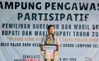 [[Konferensi Pers]] Bawaslu Gelar Deklarasi Kampung Pengawasan Partisipatif Di Desa Fajar Baru Lampung Selatan