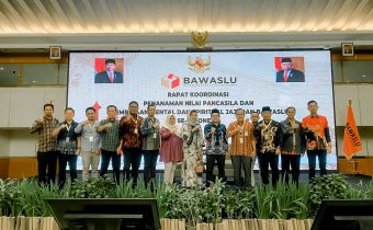 Bawaslu Provinsi Lampung Ikuti Rakor Penanaman Nilai Pancasila Dan Pembinaan Mental Spiritual
