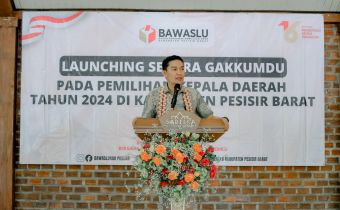 Bawaslu Kabupaten Pesisir Barat Luncurkan Sentra Gakkumdu untuk Pilkada 2024