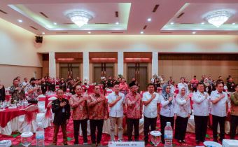Bawaslu Lampung Hadiri Rapat Koordinasi Dan Penandatanganan Perjanjian Kerjasama Pemeriksaan Kesehatan Calon Kepala Daerah